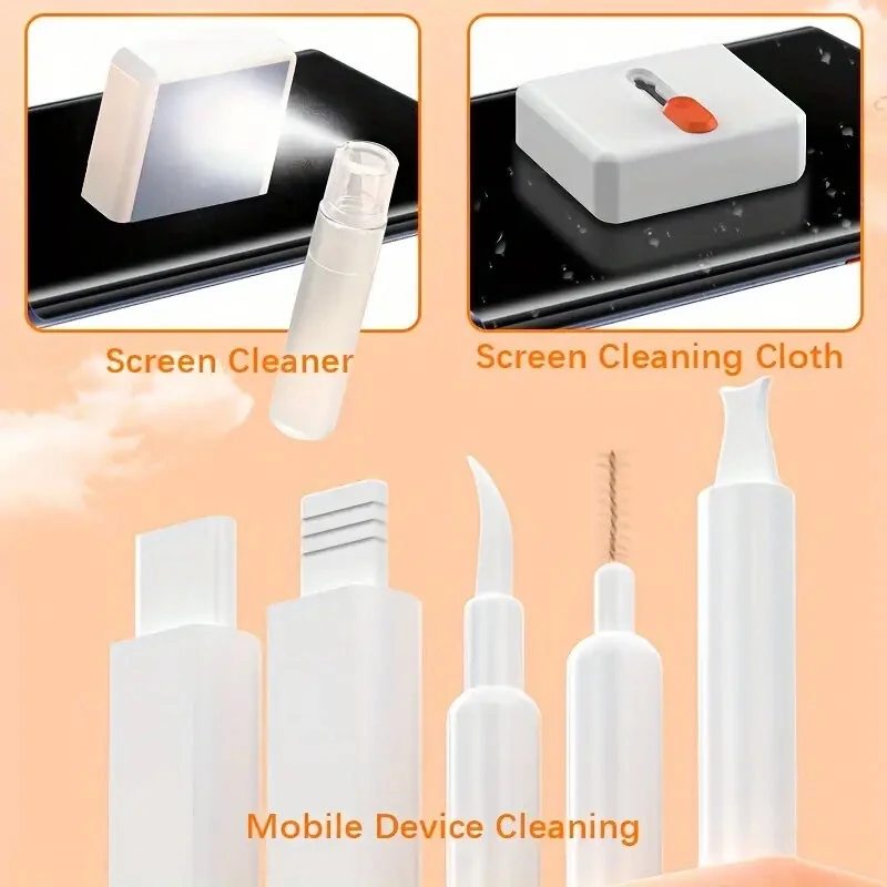 (image for) 32 In 1 Cleaning Brush Set Multi-function Keyboard Earplugs PC Laptop Phone Headset Camera Cleaner Cleaning Brush Kit