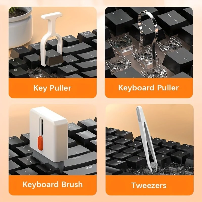(image for) 32 In 1 Cleaning Brush Set Multi-function Keyboard Earplugs PC Laptop Phone Headset Camera Cleaner Cleaning Brush Kit