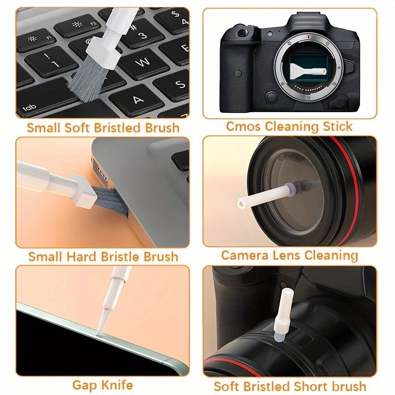 (image for) 32 In 1 Cleaning Brush Set Multi-function Keyboard Earplugs PC Laptop Phone Headset Camera Cleaner Cleaning Brush Kit