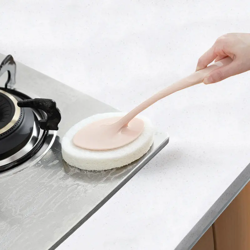 (image for) Honana Home Multifunctional Long Handle Dismountable Hook and Loop Design Sponge Cleaning Brush