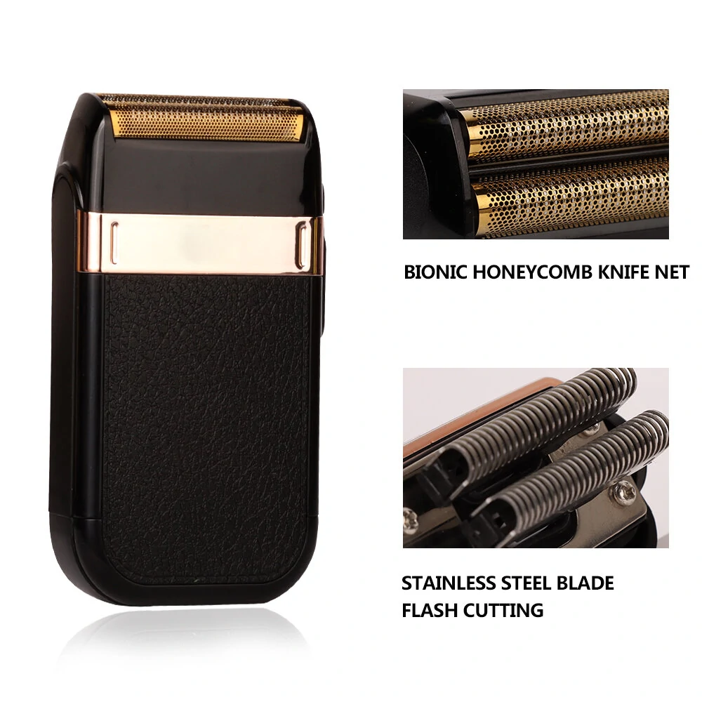 (image for) Kemei-Classic Rechargeable Electric Shaver for Men Versatile Grooming Tool with Twin Blade Safety Features Compact Design Ideal for Face Body Bikini Underarm Use